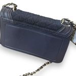 Badgley Mischka Denim BlueVegan Leather Studded Pearl Crossbody Bag Photo 1