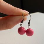 No Brand | Pink Ball Charm Dangle Earrings Jewelry Accessory Girly Retro Y2K Photo 0