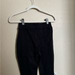 Alo Yoga  Airbrush Flutter Split Flare Full Length High-Waist Legging Black Small Photo 5