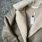 ASTR NWT  the label tan leather jacket with fit lining Photo 7