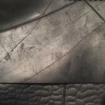 Rubber Crossbody Bag Vault Clasp Flap Black Blue Industrial Unique Purse 10x8.5 Photo 8