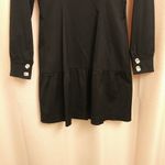 Guess Black Trench Coat with Gold Accents Photo 7