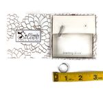 Sterling Silver Studded .925  Huggie Hoop Earrings Photo 3