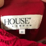 House Of CB Mialy Lace Halter Dress Women’s Size Medium Red Sleeveless Mini Photo 9