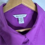 Athleta  Oversized Poplin Top Jazzy Purple Women’s 2X Button Front Shirt Photo 5