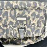 Baggallini  Leopard Pocket Crossbody Purse Attached Card Coin Pouch Nylon Travel Photo 4