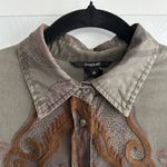 Desigual  Dress Womens Medium Boho Military Embroidered Woodland Fairy Earthy Photo 7