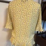 Blue Rain Francesca’s Yellow Mini Floral Cottage-core Top Photo 5