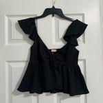 Urban Outfitters Black Tie Top Photo 0