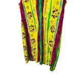 Xtreme Island Designs Hawaii Sleeveless Dress Striped Floral Yellow Vintage M Yellow Size M Photo 8