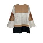 Alexis Cameron Dress in Multi Patchwork Large New asis Womens Vegan Faux Leather Photo 5