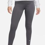 Nike  One Tight Fit Mid Rise Full Length Women's Grey Training Therma-FIT Legging Photo 0