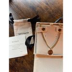 Mayamar Coin Curb Chain Necklace 24K Gold Plated NWT Photo 3