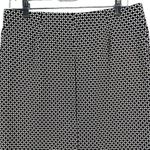 J.Jill Skirt Womens M Petite Black White Geometric Ponte Pencil Pull On Stretch Photo 1