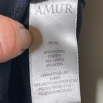 Amur  Blackpleated wide leg high waist pants sz 2 Photo 7