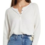 BP NWT  Oversized Crop Henley Top In Ivory XXS Photo 0