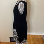 Studio I  embroidered skirt design sheath dress with front slit, Size 10 Photo 2