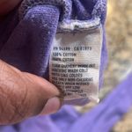 American Eagle  Purple Peace Love Graphic Long Sleeve Tee Women Large Y2K Photo 1