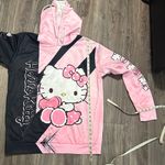 Hello Kitty Pink and Black Hoodie Size M Photo 7