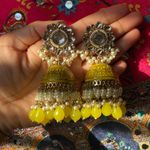 Yellow Earrings Photo 1