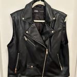 ZARA Leather Vest Photo 0