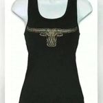 Cowgirl Hardware Black Tank Top 401) Size M Photo 0