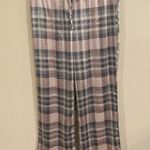 Victoria's Secret  Long Sleeve Plaid Top & Pajama Pants Pink Set Women's Size L Photo 3