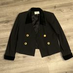 Vintage black structured coat Gold Size 12P Photo 1