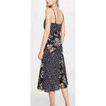 Likely  Revolve Saige Sleeveless Midi Dress Size 0 Black Floral Polka Dot‎ Boho Photo 1
