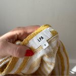 LPA  360 Yellow White Stripe Metallic Tweed Wrap Skirt S Photo 8