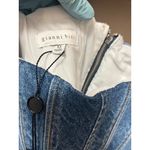 Gianni Bini  Top Michelle Corset Womens 12 Blue Jean Denim Festival Party Rodeo Photo 5