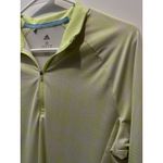 Adidas  Neon Yellow 1/4 Zip Pullover Medium Women’s Long Sleeve M Athletic Photo 1