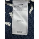 Roxy Women's Blue Chevron V-Neck Long Sleeve Tunic Sweatshirt Sweater Top Size L Photo 3