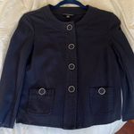 Banana Republic  | Navy Blue Blazer Sweater Jacket Size 4 Photo 4