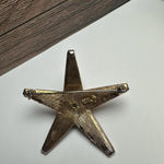 HAR Olive Green Star Rhinestone & Enamel Brooch Pin Vintage Signed Gold Photo 7