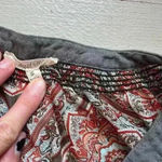 Mystree  Mulitcolored Patterned 3/4 Sleeve Boho Western Blouse Women’s Size Small Photo 1