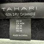 Tahari New With Tags  100% 2 Ply Cashmere Open Front Cardigan Black Size M Photo 8