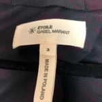 Isabel Marant Etoile Wool Tweed Sweater Deep V Neck Red Black Photo 1