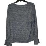 Lucky Brand T-Shirt Top Size Medium Gray Heather Women Cotton Blend Flare Sleeve Photo 5
