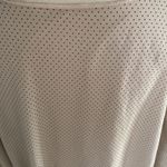 Beige with Black Polka Dots Balloon Hem Long Sleeve Short Dress Size M / 7 Tan Photo 5