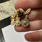 Avon Gold Tone Lapel Tack Pin Faux Pearl Bunny Rabbit Family Photo 1