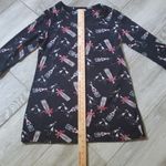 Soma Cheers To Us 3/4 Sleeve Sleepshirt Nightgown | Soma 3/4 Sleeve Sleep Shirt Black Photo 9