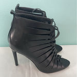 ZARA RARE HIGH HEEL Sandal STYLE HEELED BOOTS EU 37size 6.5 Black Photo 0