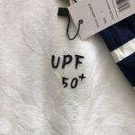 Daisy Island Navy Striped Short Sleeve Maxi Dress UPF 50 L NWT Blue Size L Photo 4