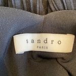 Sandro  Replay black pleated hem cross back mini dress medium Photo 6