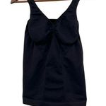 Nouvelle Seamless black tank top nylon & spandex layering basic size large Photo 0