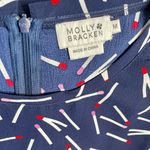 Molly Bracken  Navy Side-Tie Accent Matchstick Shell Top Photo 2