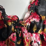 Oscar de la Renta Pink Label Nightgown Size Medium Floral Babydoll Maxi Dress Photo 3