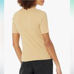 NWT Short Sleeve Mock Neck Ribbed T Photo 1