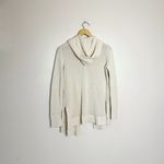 Marled Reunited Clothing Cream Marled Hooded Knit Open Sweater Size M EUC Photo 4